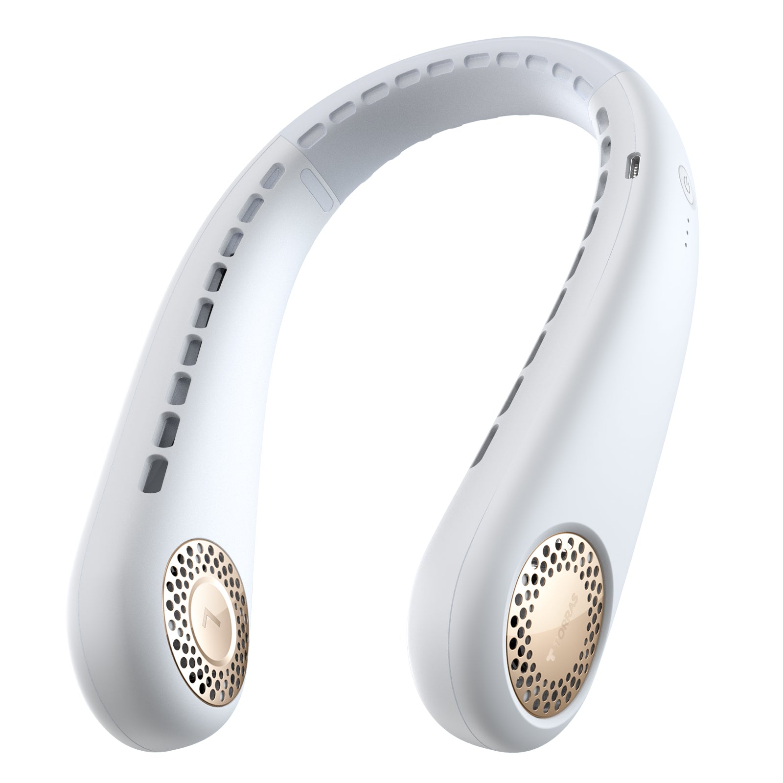L3 Pearl White – Portable Neck Cooling Fan