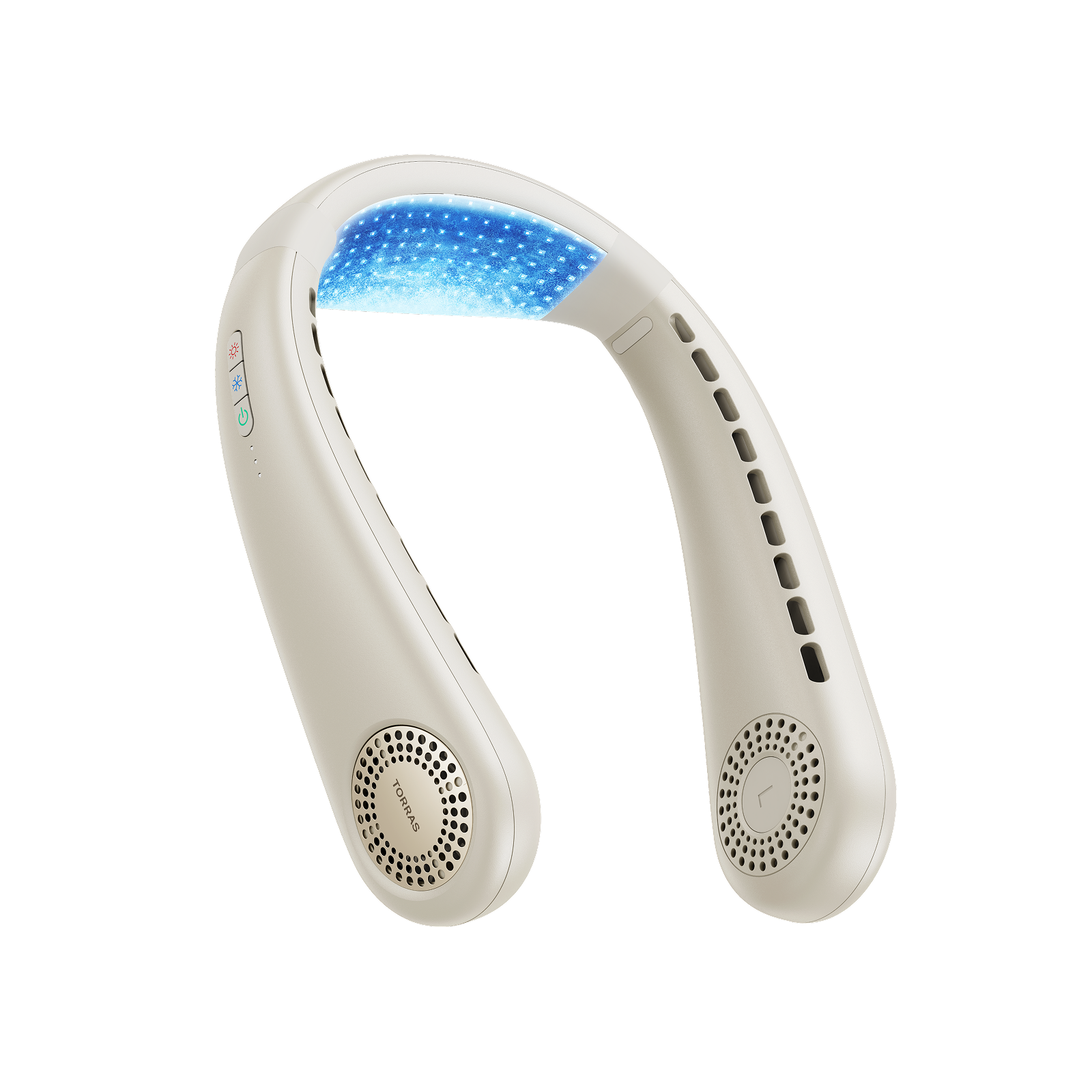 TORRAS - COOLiFY Air Instant Cooling and Heat Therapy Ultra-Light Personal Cooling Bladeless Portable Neck Fan - Apricot Dune